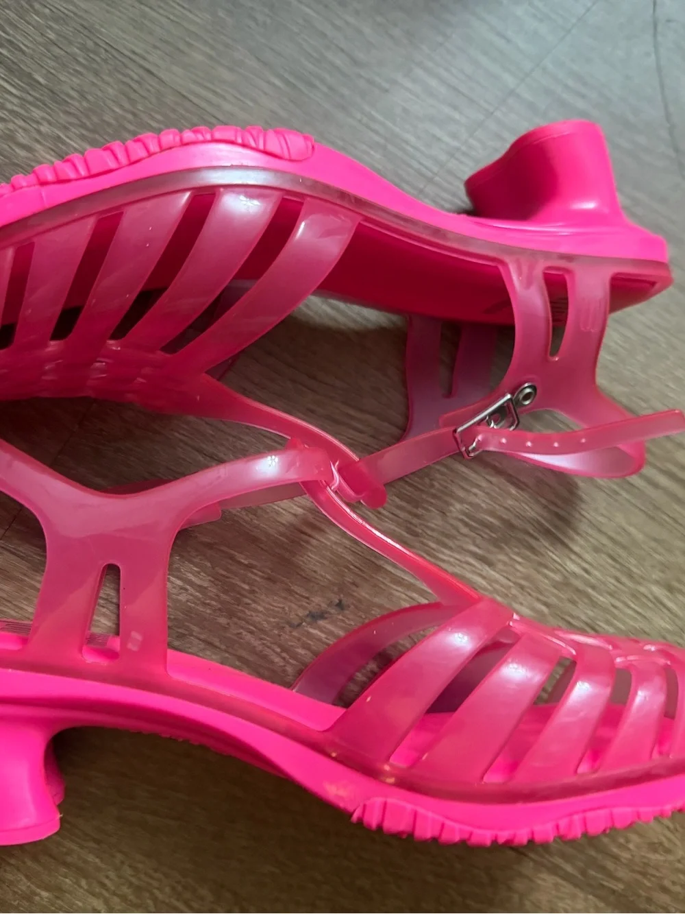 Mini Melissa Vixen Pink Jelly Heeled Sandals - 3